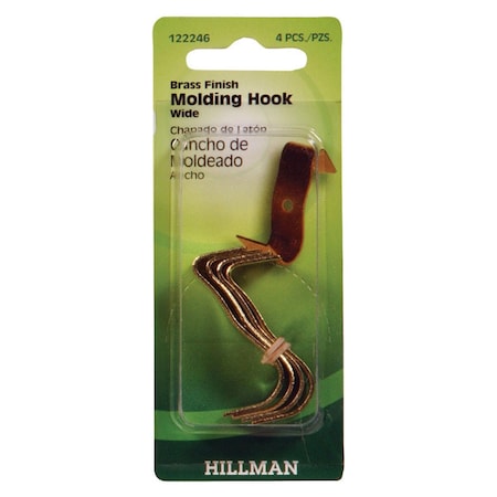 Aceds Picture Rail Molding Hook, 10PK 50970